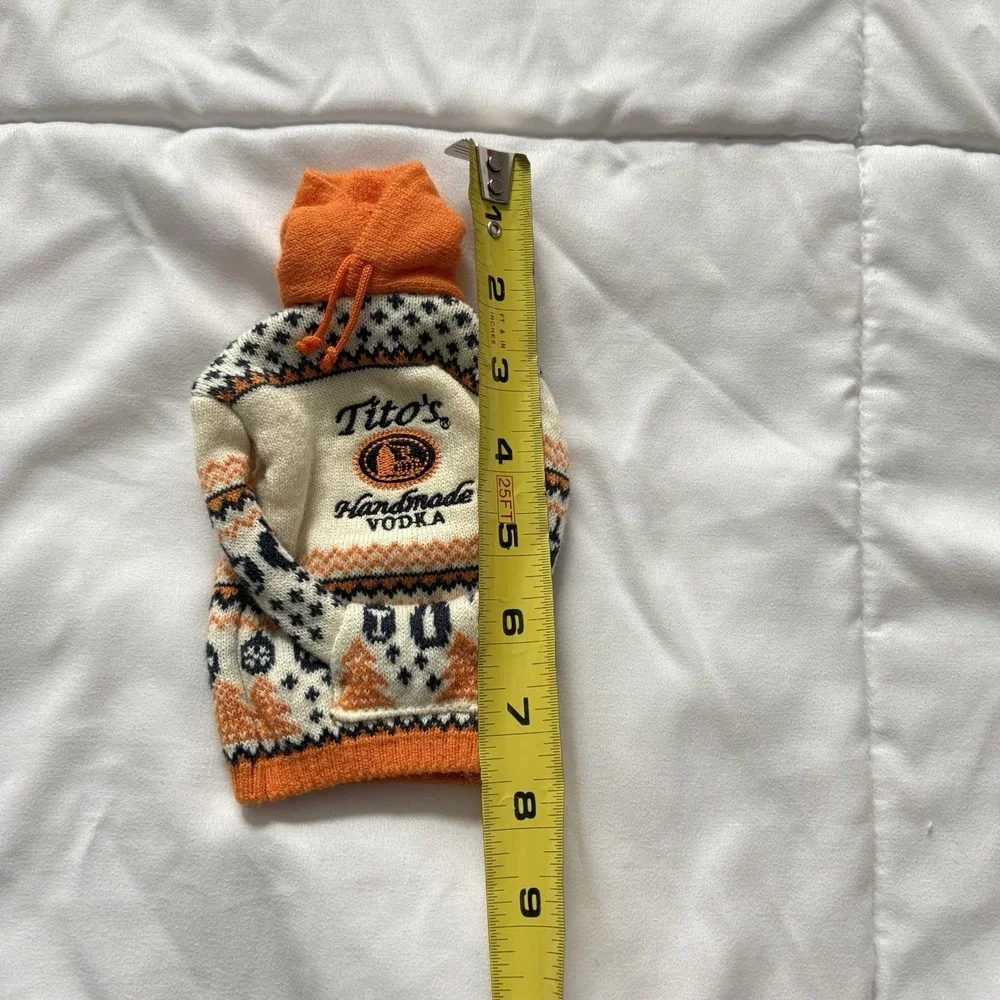 Tito's Handmade Vodka Sweater For Dog‎ People Bottle Koozie Holiday Fair Isle